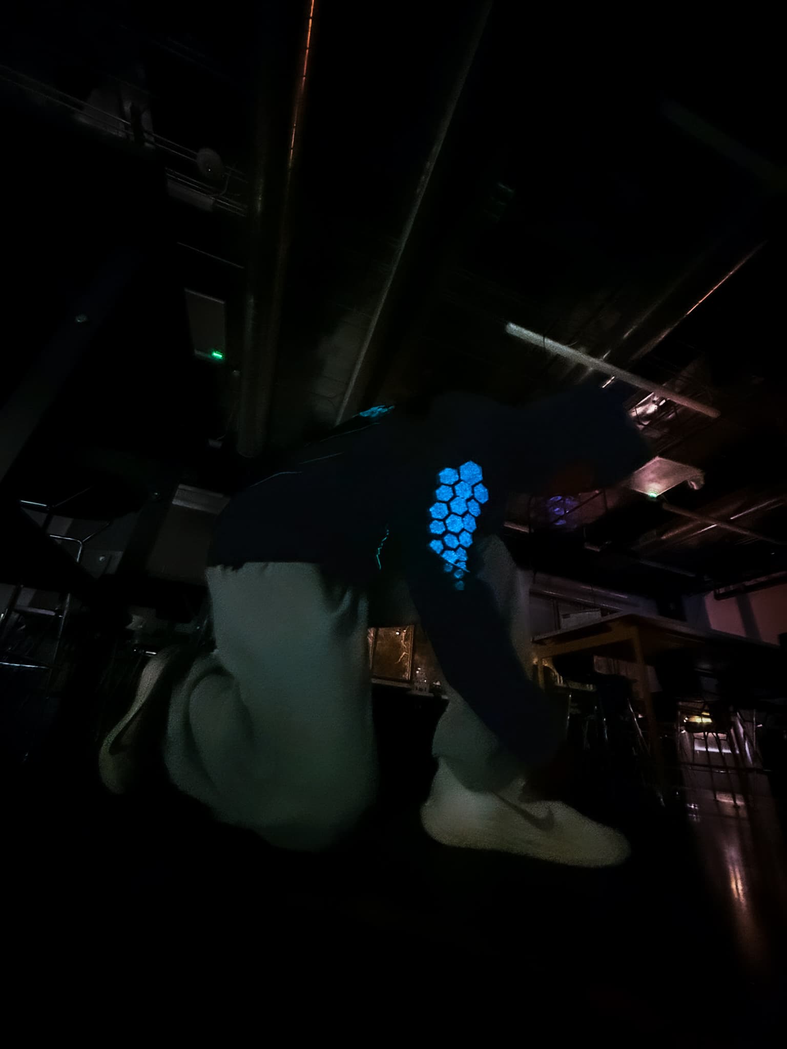 Lumi jacket — glowing detail